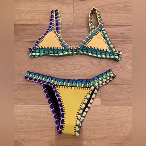 Yellow crochet kiini swimsuit!!!